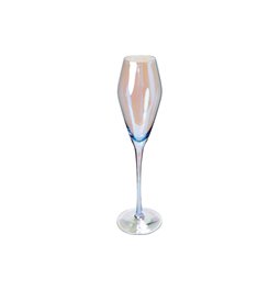 Champagne glass Salute blue, H20.5cm, D4.5cm