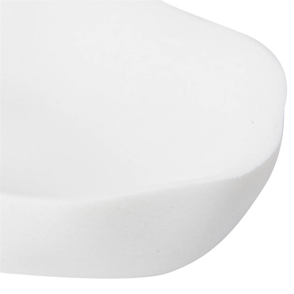 Soap dish Indonesie, white, L14 x l10.5 x H2.5cm
