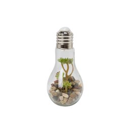 Artificial plant with LED, H18.5cm