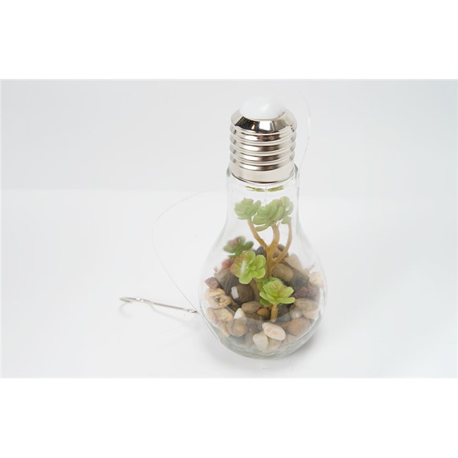 Artificial plant with LED, H18.5cm