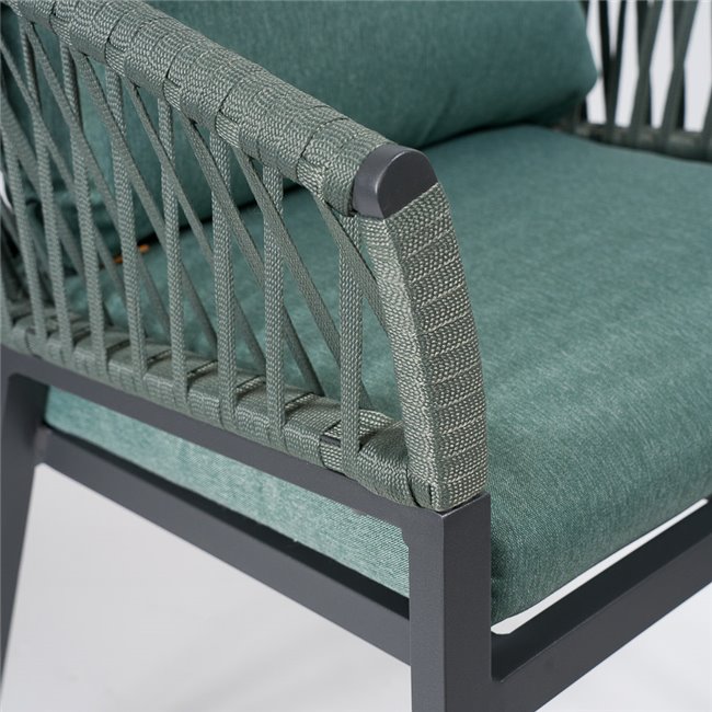 Armchair Oriengo, olive, H75.5x62x56cm