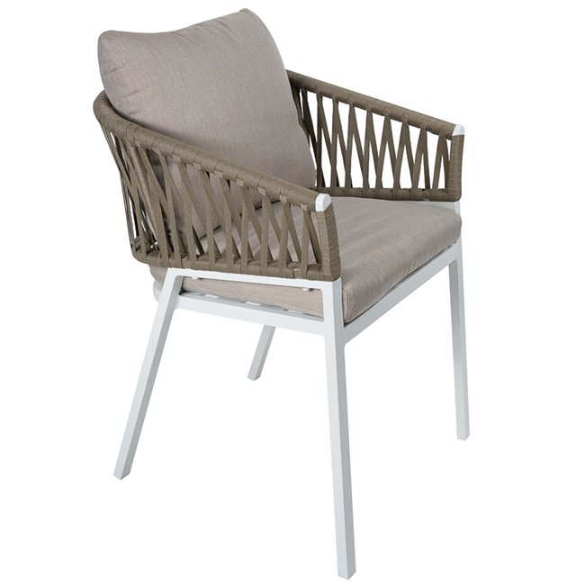 Armchair Oriengo, taupe, H75.5x62x56cm