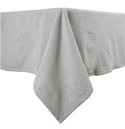Tablecloth cotton, grey, 250 x140cm