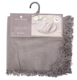 Napkins Maha, 2pcs, grey, 40x40cm
