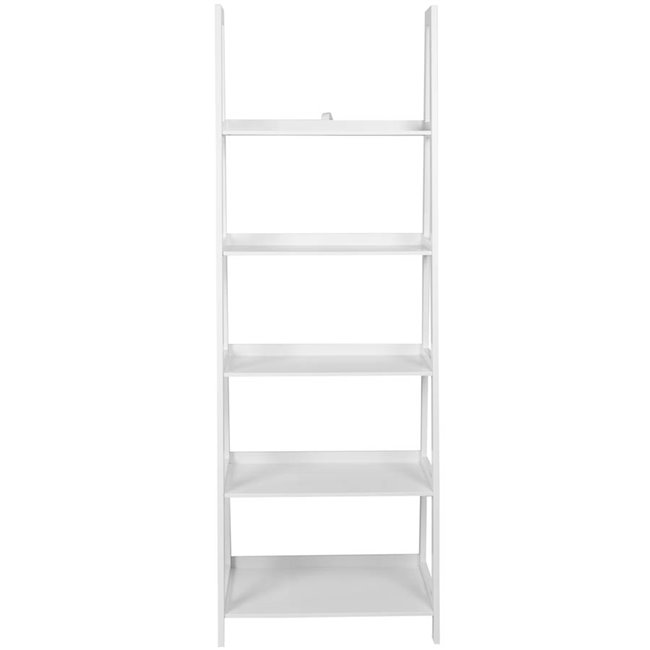 Bookcase Wally II, white, 63x40x180cm