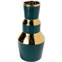 Vase  Madria, green/gold, 16.5x16.5x33.3cm