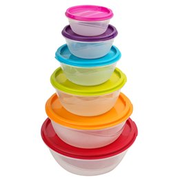 BOX set x6  ROUND, H11,2x D25,5cm