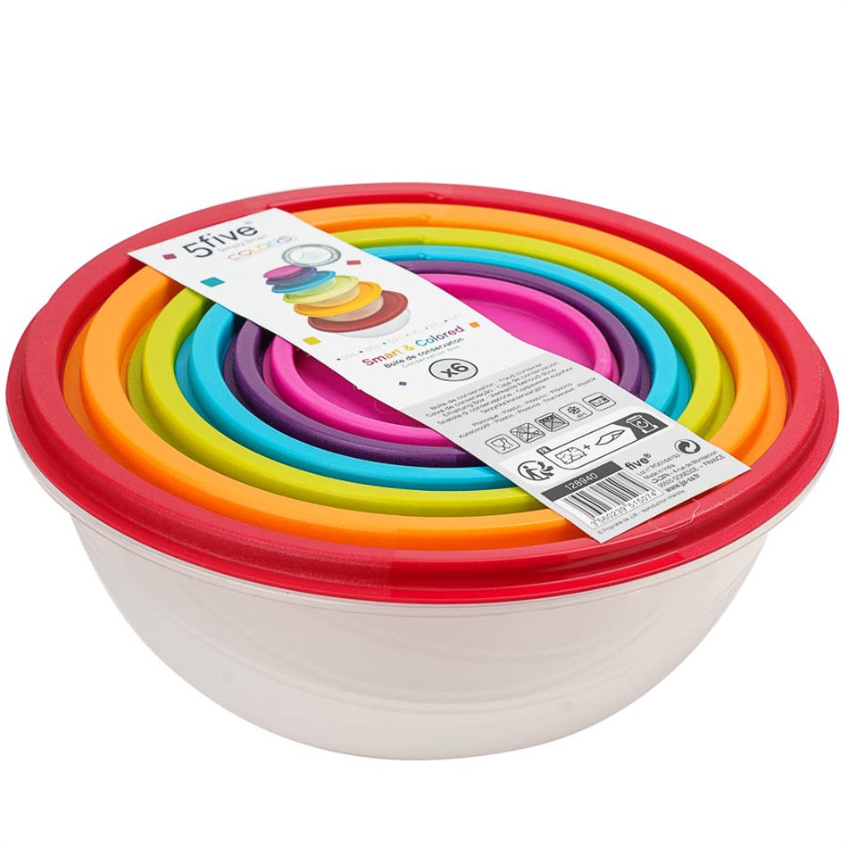 BOX set x6  ROUND, H11,2x D25,5cm