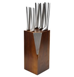 ACACIA knives stand, 5 knives, H35x10x10cm
