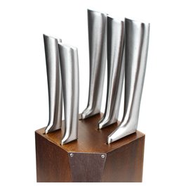ACACIA knives stand, 5 knives, H35x10x10cm