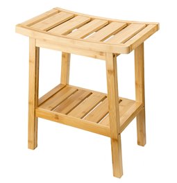 BAMBOO STORAGE BENCH,  H46xL39,5x25cm