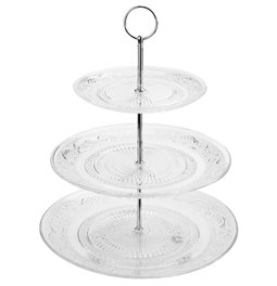 3LEV BISCUIT PLATE RENAISSANCE,  H33,8x D29cm