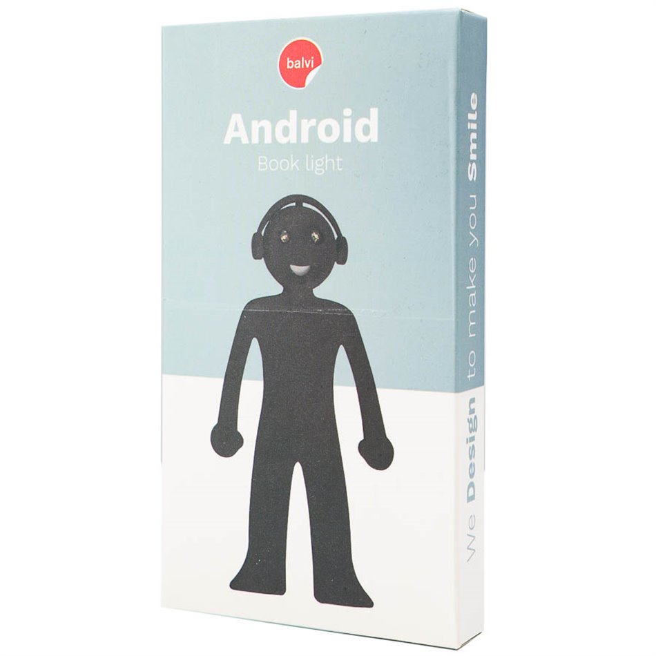Booklight Android, black, silicone 2xCR1220