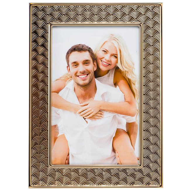 Photo frame Mairos, gold tone steel, 10x15cm