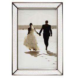 Photo frame Makitta, nickel (silver tone) steel, 10x15cm