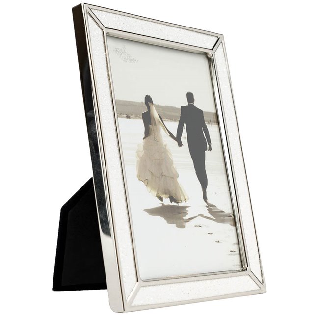 Photo frame Makitta, nickel (silver tone) steel, 10x15cm