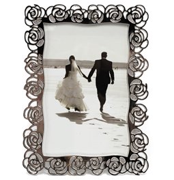 Photo frame Mandilly, nickel (silver tone) steel
