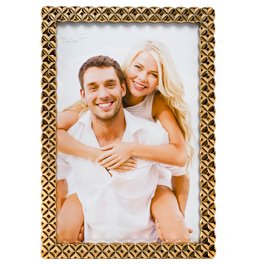Photo frame Manilla, gold tone, steel, 10x15cm