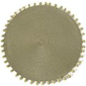 Placemat Adriani with pompom, DIA38CM
