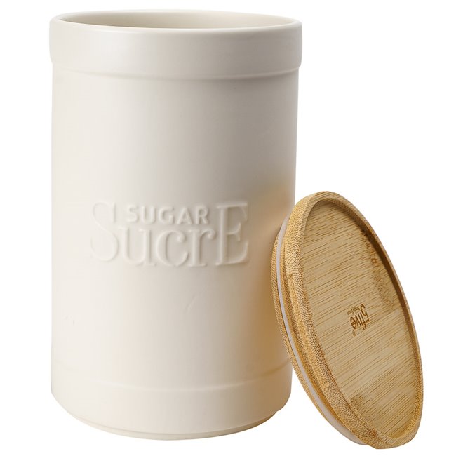 Sugar box Natureo, white, H19.5xD12cm