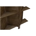 Wooden screen with 3 shelves, H170x120x26cm