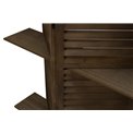 Wooden screen with 3 shelves, H170x120x26cm