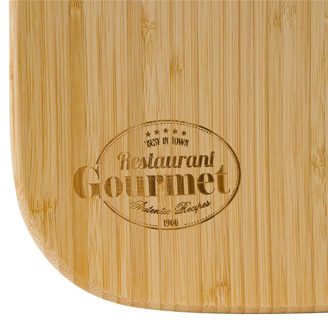 Bamboo board Restaurant gourmet, 24.5x17.3x1.6cm