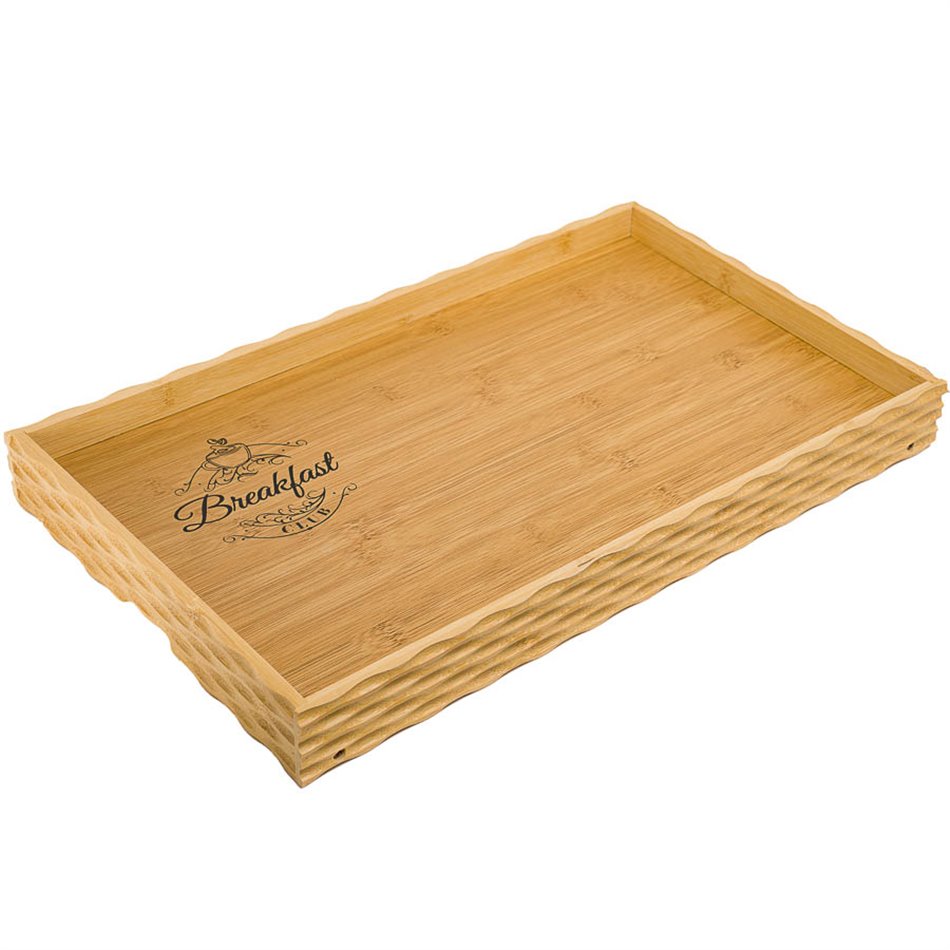 Bed tray Breakfast club, bamboo, 50x30x5cm
