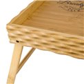 Bed tray Breakfast club, bamboo, 50x30x5cm
