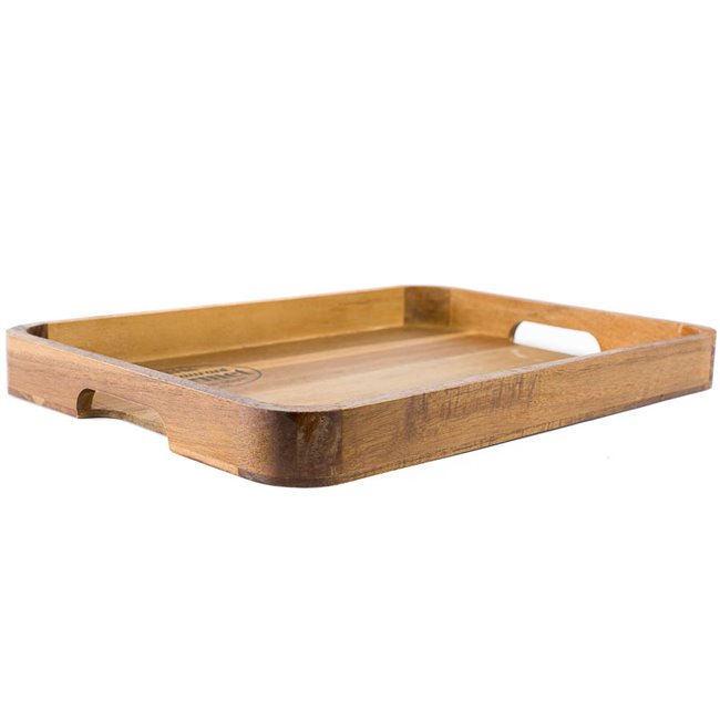 Tray Restaurant gourmet, acacia, 38x27.8x3.6cm