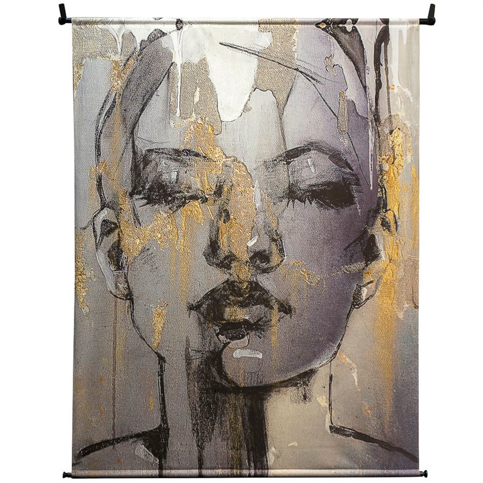 Wall hanging  Face Black, 170x140x3cm