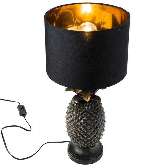 Decorative table lamp Pineapple, H47  D24cm , E27 40W