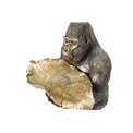 Deco Gorilla hold leave plate, 39x37.5x31cm