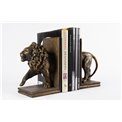 Bookend Lion, set of 2,  gold, H24.5x30.5x12cm