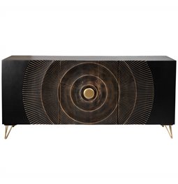 Sideboard Bailey 3D, mango wood, 75x38x160cm