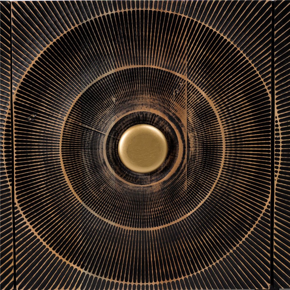 Sideboard Bailey 3D, mango wood, 75x38x160cm