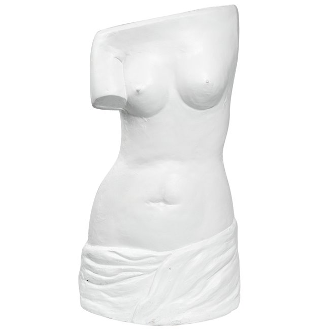 Umbrella stand Female body, white, 53x30x19cm