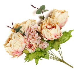 Rose bouquet II, pink, H50cm