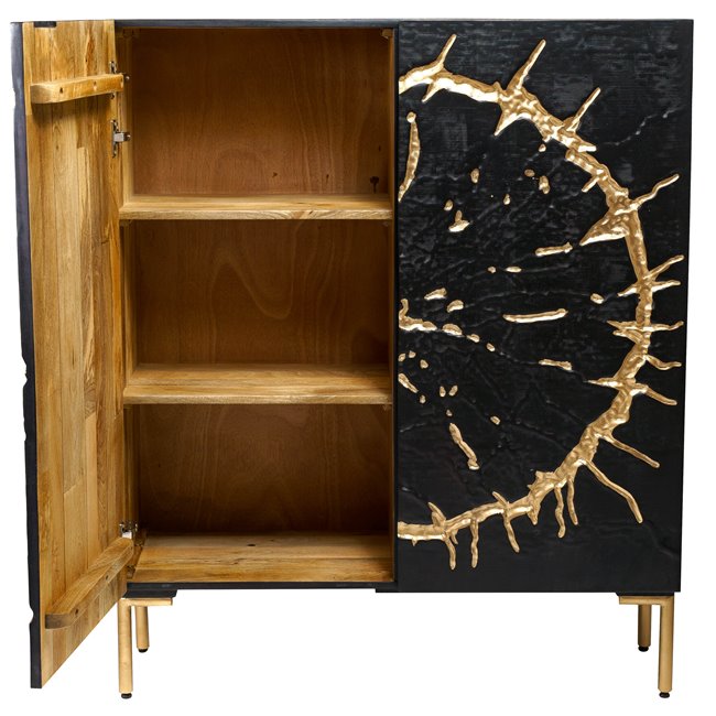 Cabinet Yalong Gold, mango wood,120x38x100cm