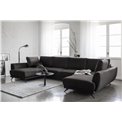 Corner sofa Elarco Symmetrical, Loco 5, gray, H90x362x191