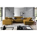 Corner sofa Elago L, Monolith 48, yellow, H88x208x43