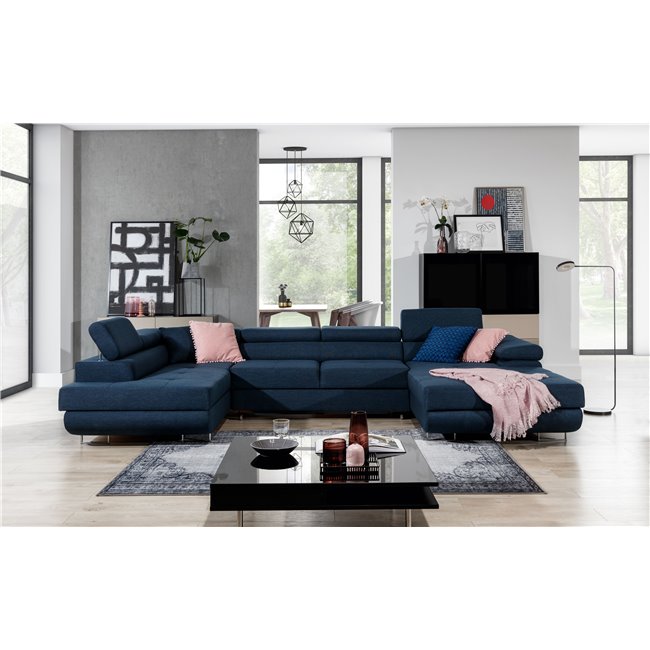 Corner sofa Elcardo L, Inari 80, blue, H90x345x58