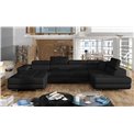 Corner sofa Elcardo R, Sawana 14, black, H90x345x58