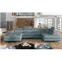 Corner sofa Elcardo R, Cover 70, blue, H90x345x58
