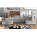 Corner sofa Elcardo R, Cover 83, gray, H90x345x58