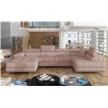 Corner sofa Elcardo R, Omega 91, pink, H90x345x58
