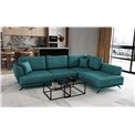 Corner sofa Elarde R, Borneo 38, blue, H90x276x191