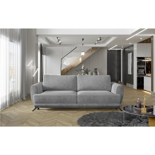 Sofa bed Elmego , Paros 05, gray, H90x242x95