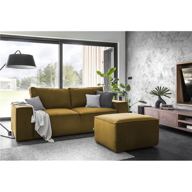 Sofa lova Elsilla , Loco 45, geltona sp., H96x260x104