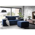 Sofa lova Elsilla , Velvetmat 40, mėlyna sp., H96x260x104